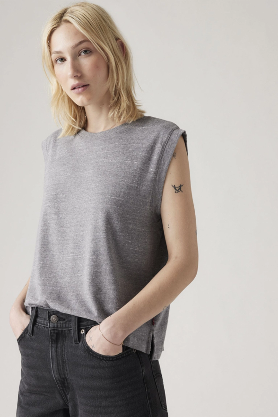 Levi's Débardeur Boxy - Femme - Noir / Anthracite Night - XS