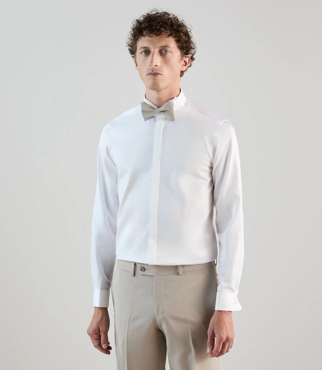 IZAC - Chemise cérémonie 100% coton blanche