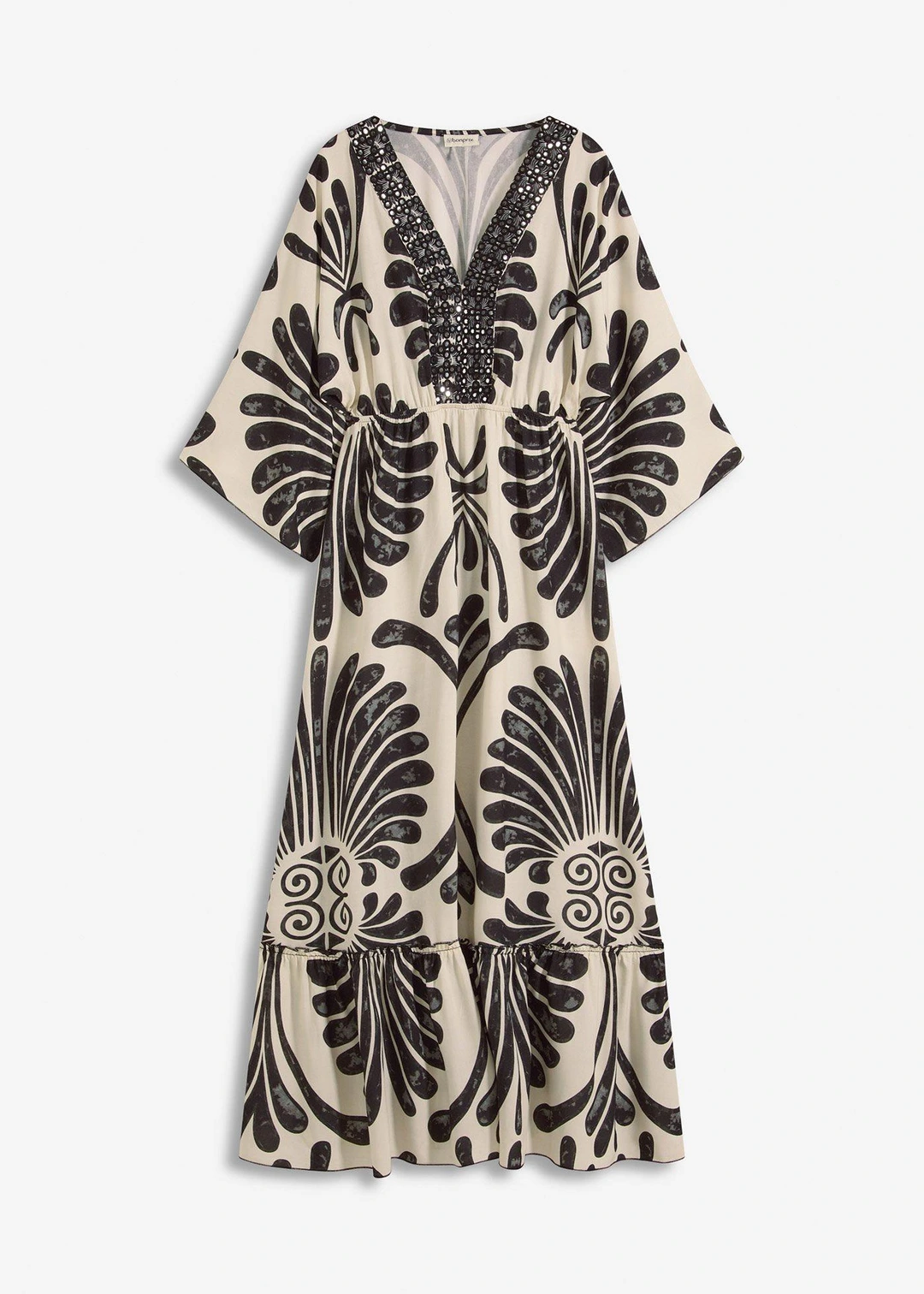 Robe longue en viscose fluide