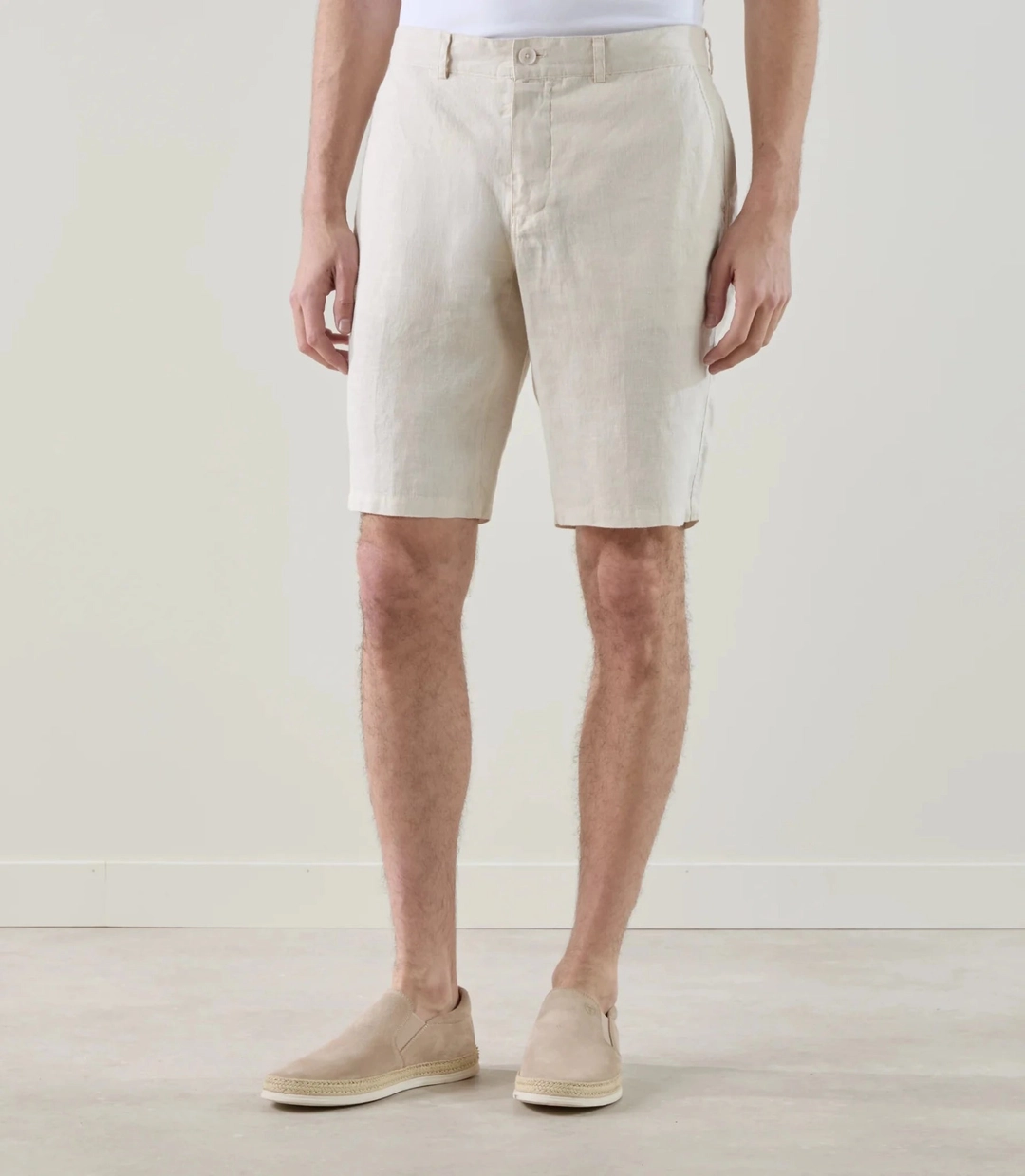 IZAC - Bermuda 100% lin naturel