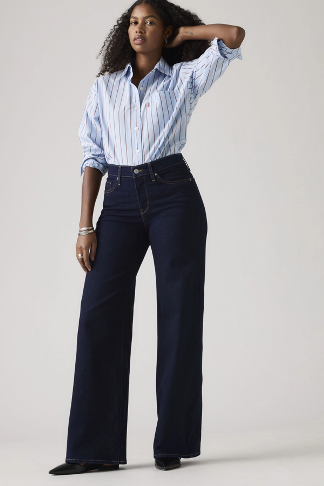 Levi's Jean 318 Galbant Wide Leg - Femme - Bleu / Clever Girl - 33X32