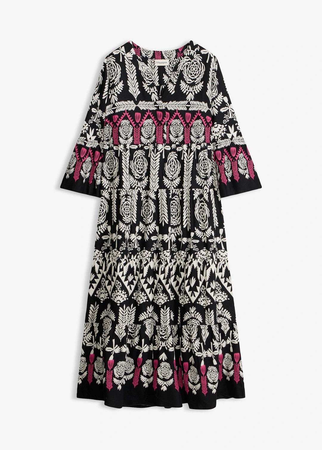 Robe longue en viscose fluide