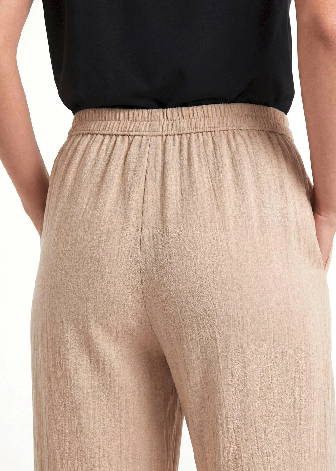Pantalon palazzo en viscose douce - 3