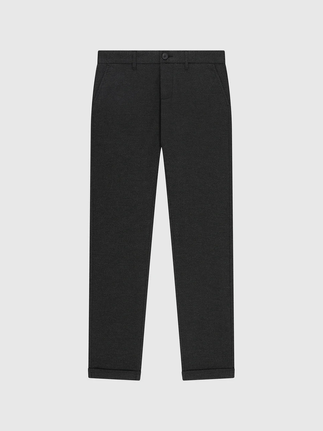 IZAC - Pantalon tissu gratté gris