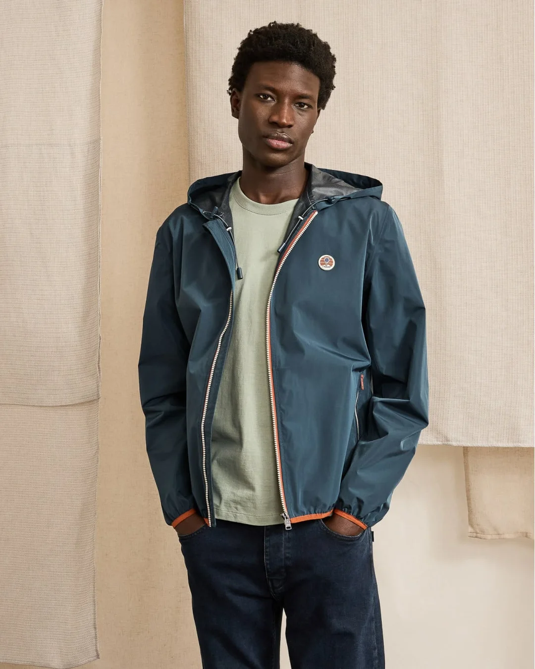 Veste coupe vent bleu marine - CARNOET