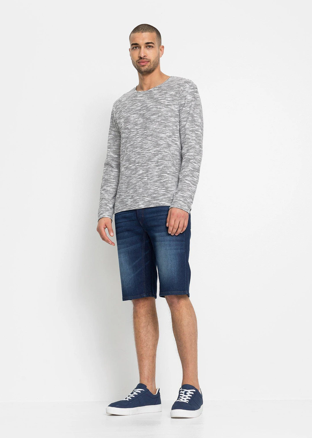 Bermuda en jean extensible avec entrejambe renforcé, regular - 2
