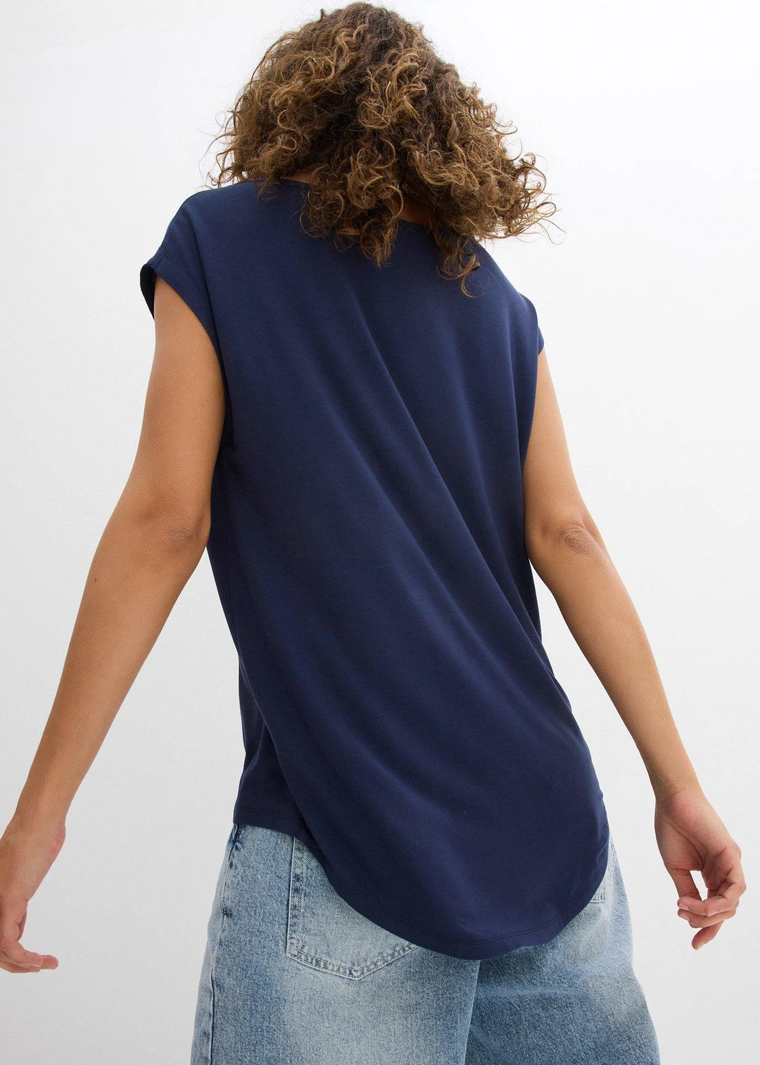 T-shirt fluide, plus long derrière - 3