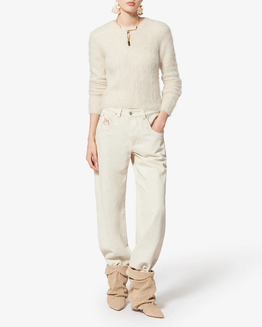 Pull Hermine - Femme - Camel - Taille 40 - 4