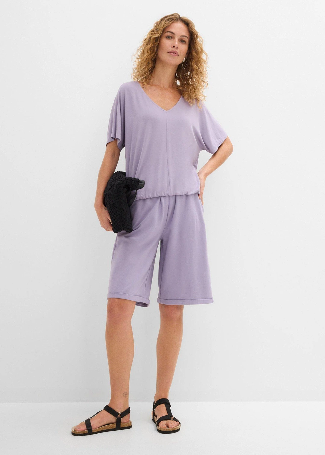T-shirt oversize en viscose douce et extensible - 2