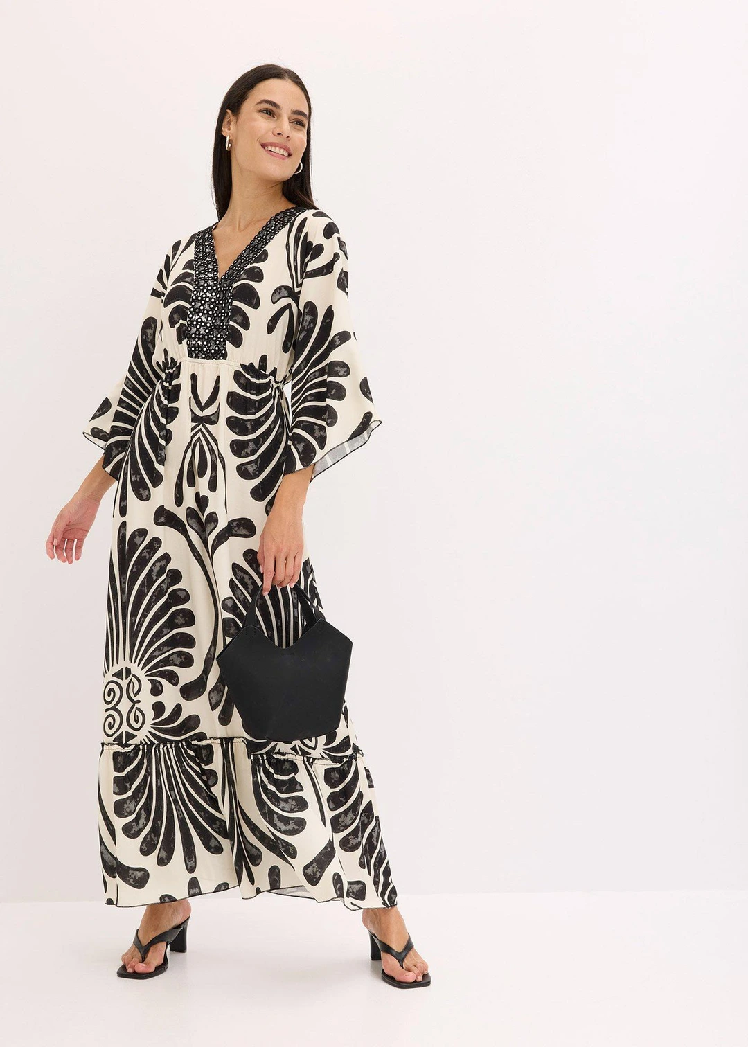 Robe longue en viscose fluide - 2