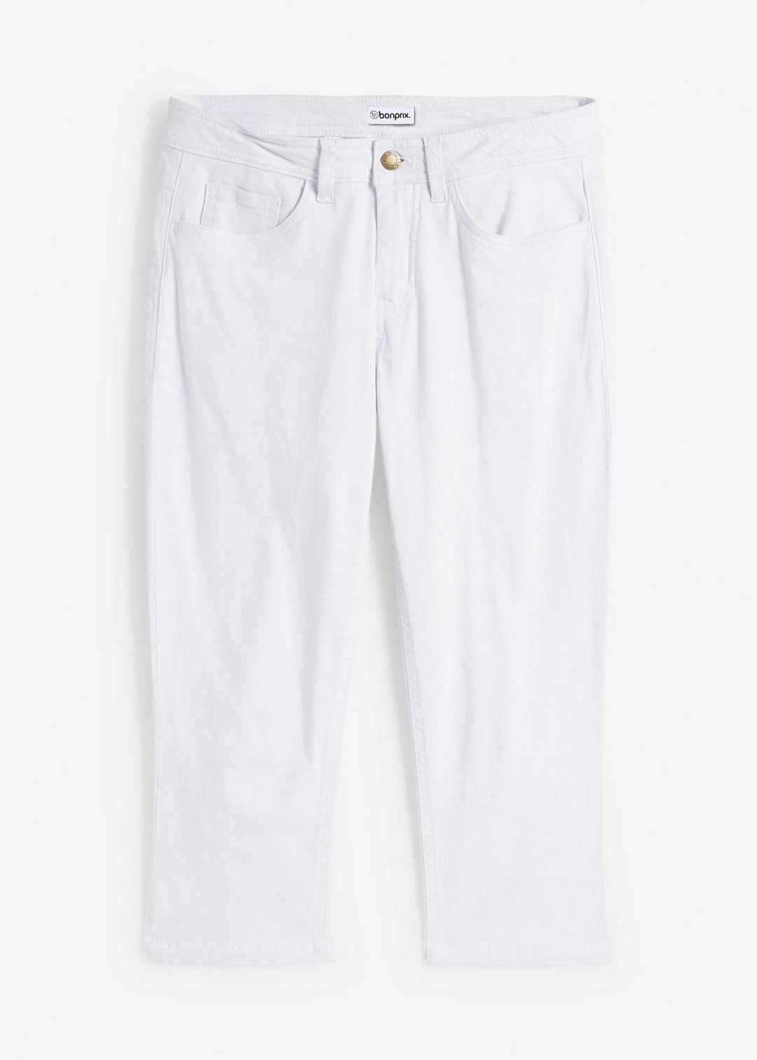 Jean slim taille mi-haute, raccourci