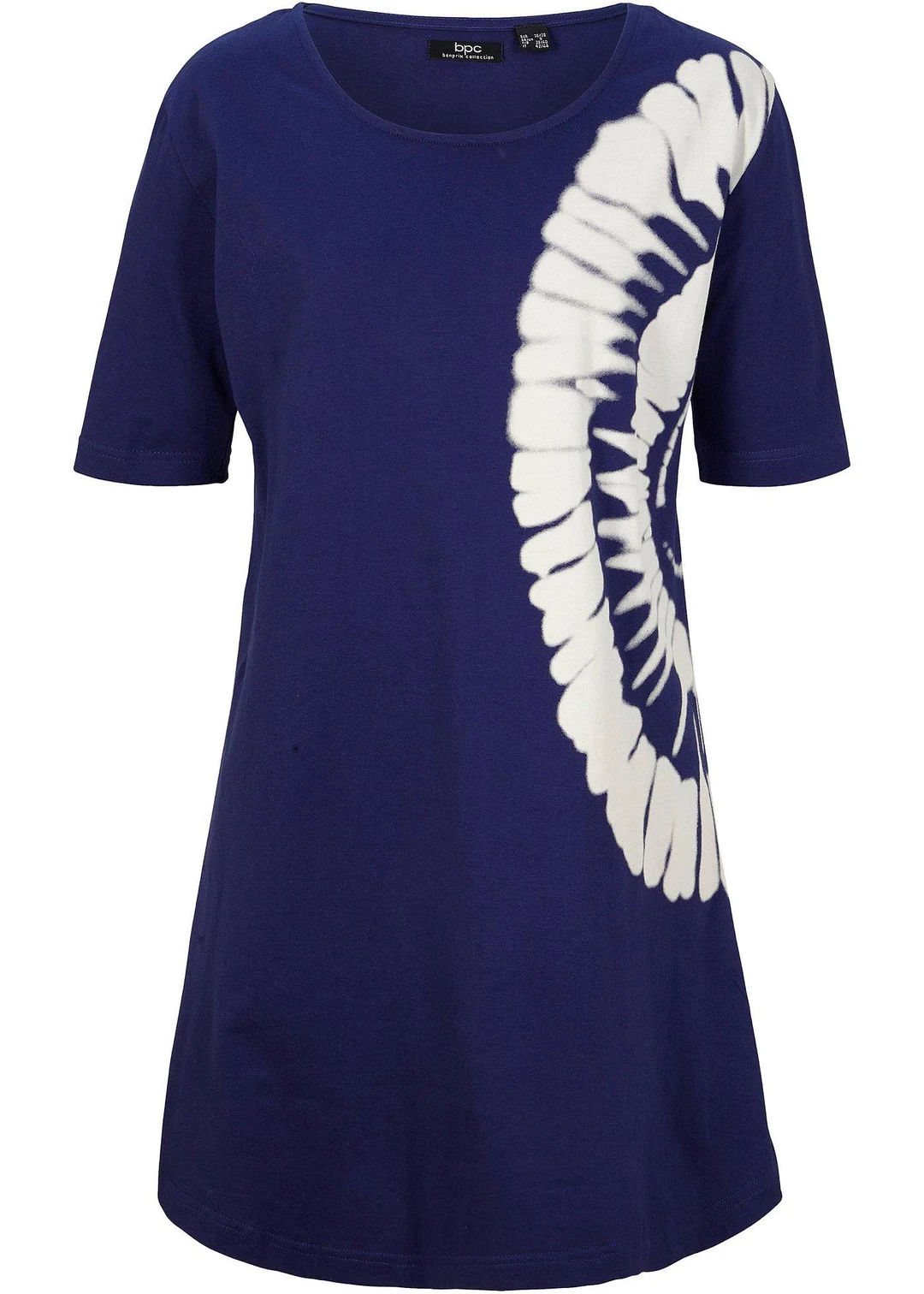 T-shirt oversize avec effet batik en coton