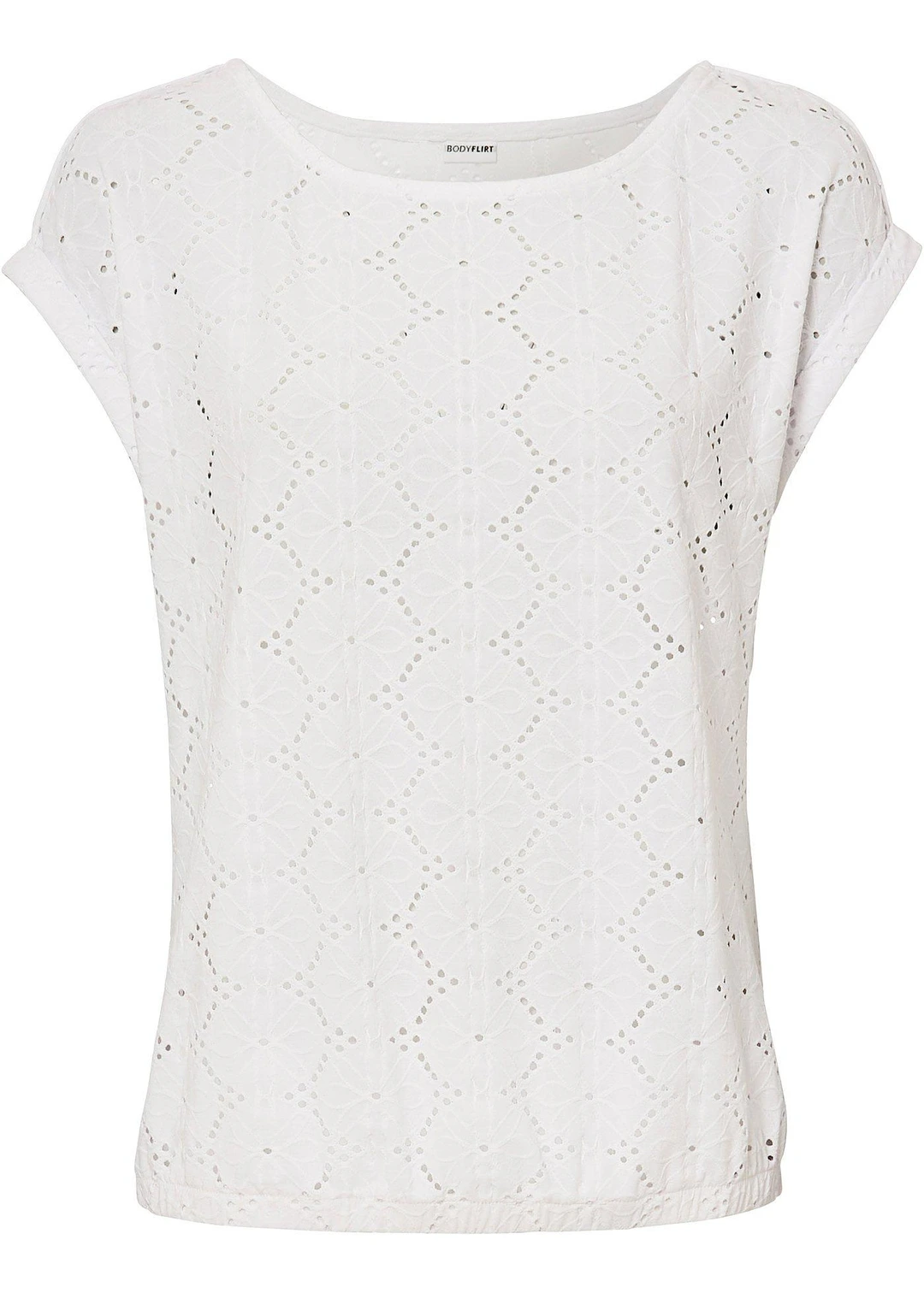 T-shirt en broderie anglaise