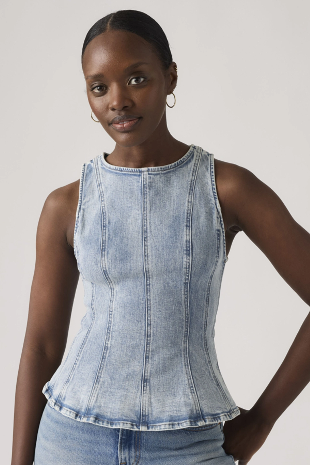 Levi's Haut À Basque Leighton - Femme - Noir / Ny Nights - XS