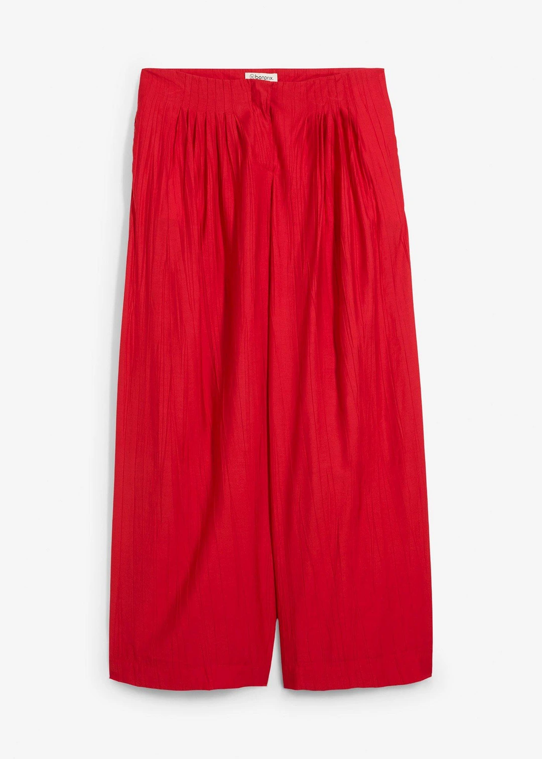 Pantalon palazzo en crépon de viscose mélangée
