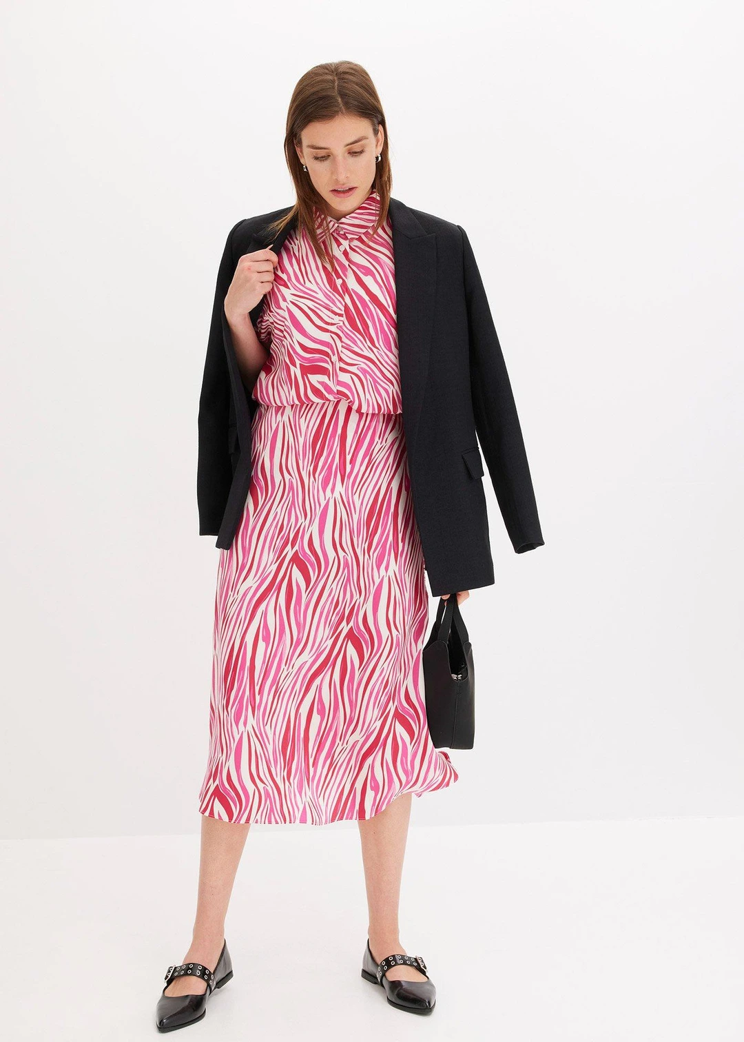 Jupe midi à taille élastiquée - 2