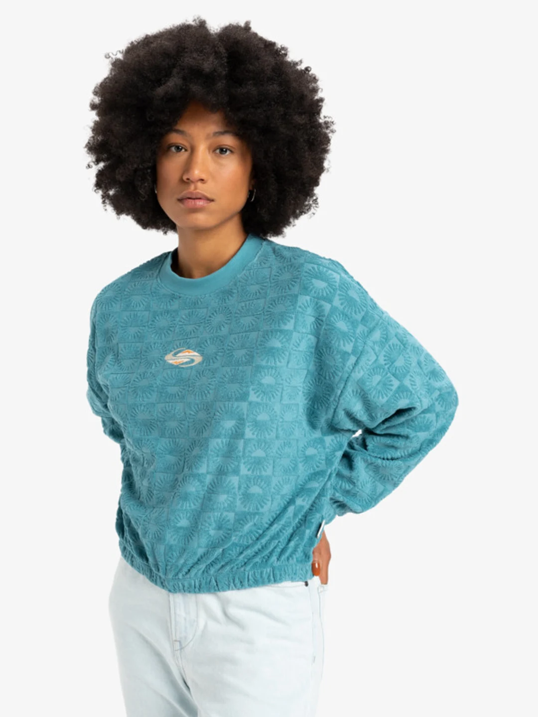 Tropic Day Sponge - Sweat en molleton pour Femme Bleu