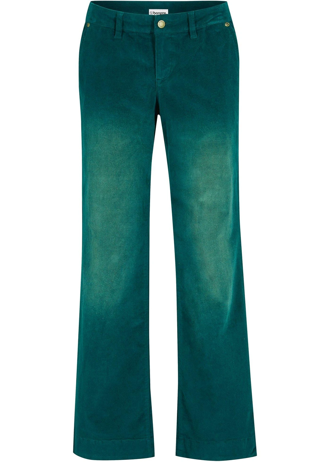 Pantalon large en velours côtelé extensible
