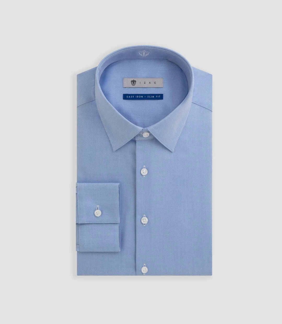 IZAC - Chemise easy iron bleu ''Benson''