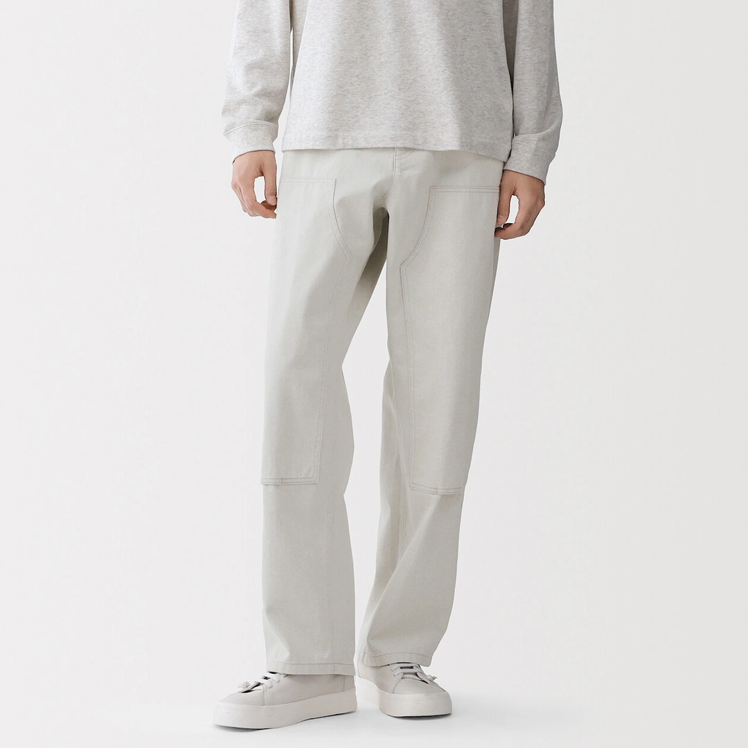 Pantalon aux genoux renforcés en coton recyclé pour homme