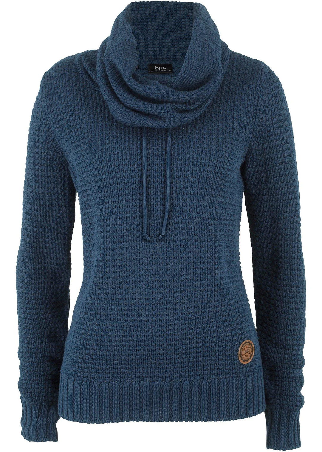 Pull à col roulé avec cordons