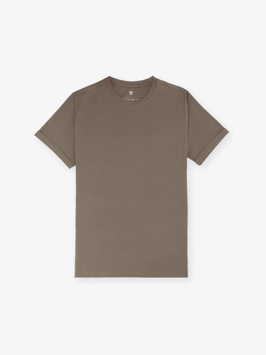 IZAC - T-shirt col rond basique chatain
