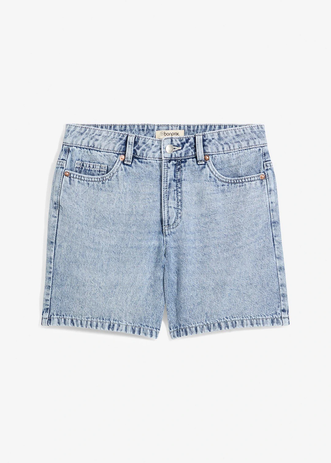 Short en jean, taille mi-haute