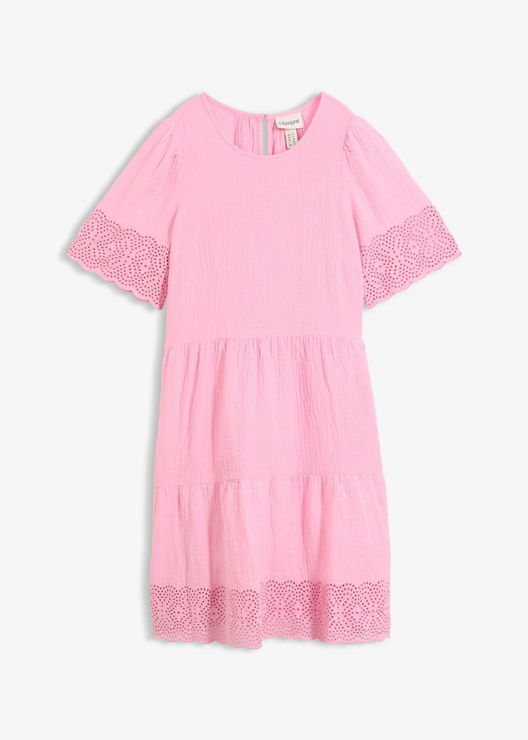 Robe en gaze de coton à broderies anglaises