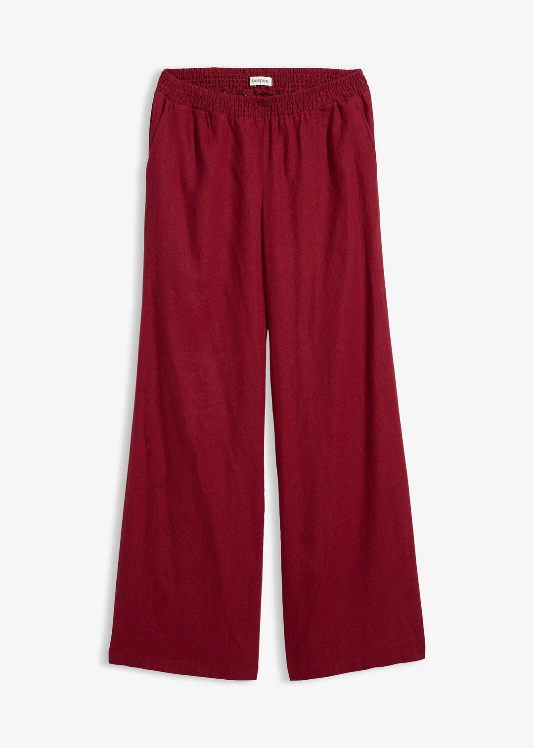 Pantalon palazzo en lin mélangé