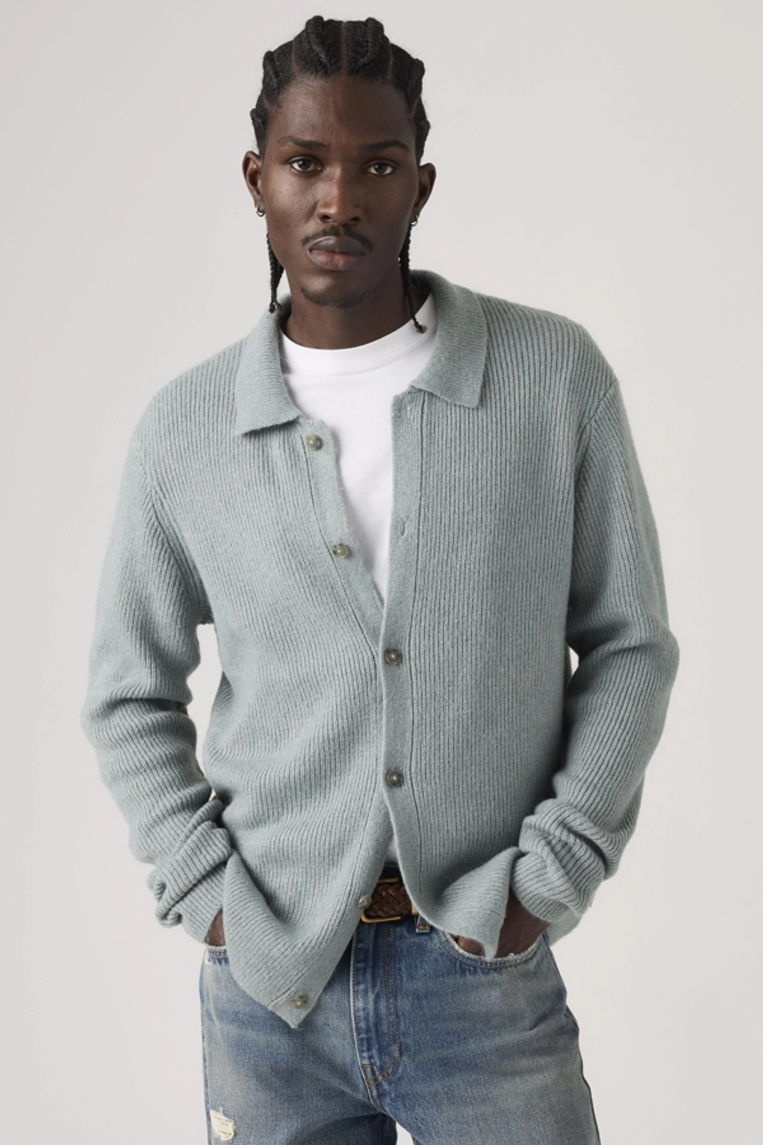 Levi's Cardigan Catalina - Homme - Marron / Chocolate Brown Heather - XL