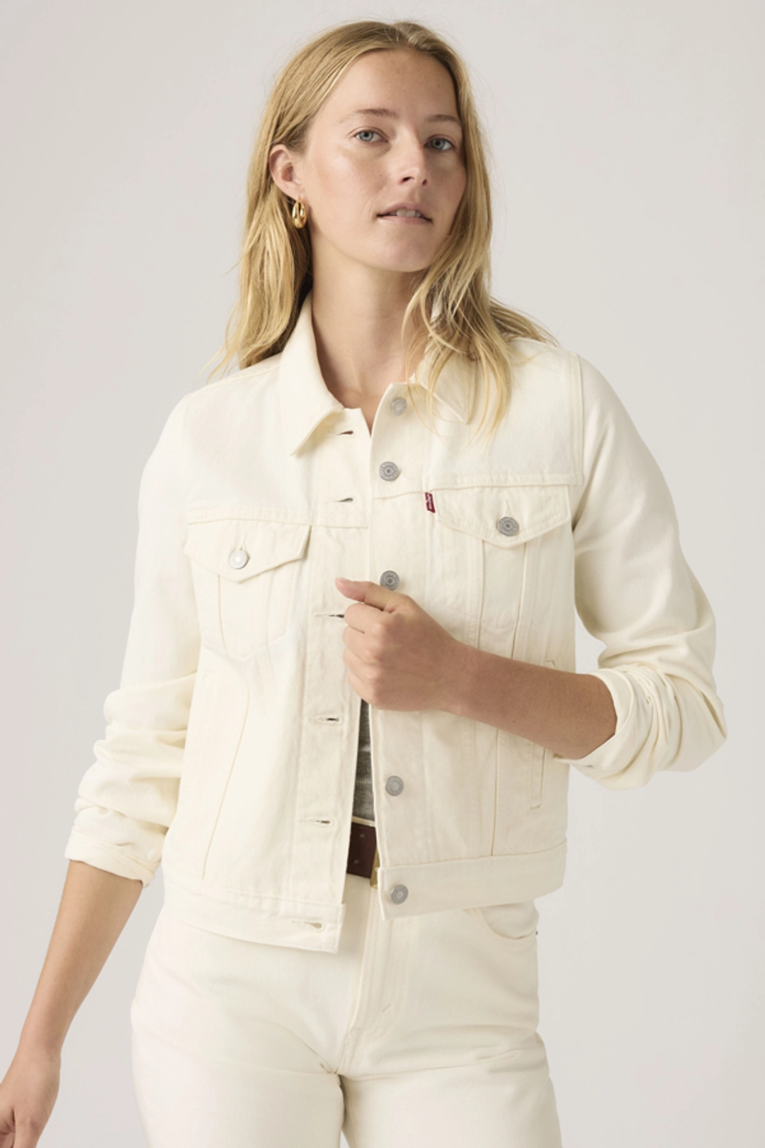Levi's Veste Trucker Original - Femme - Blanc / Blank Impact - L