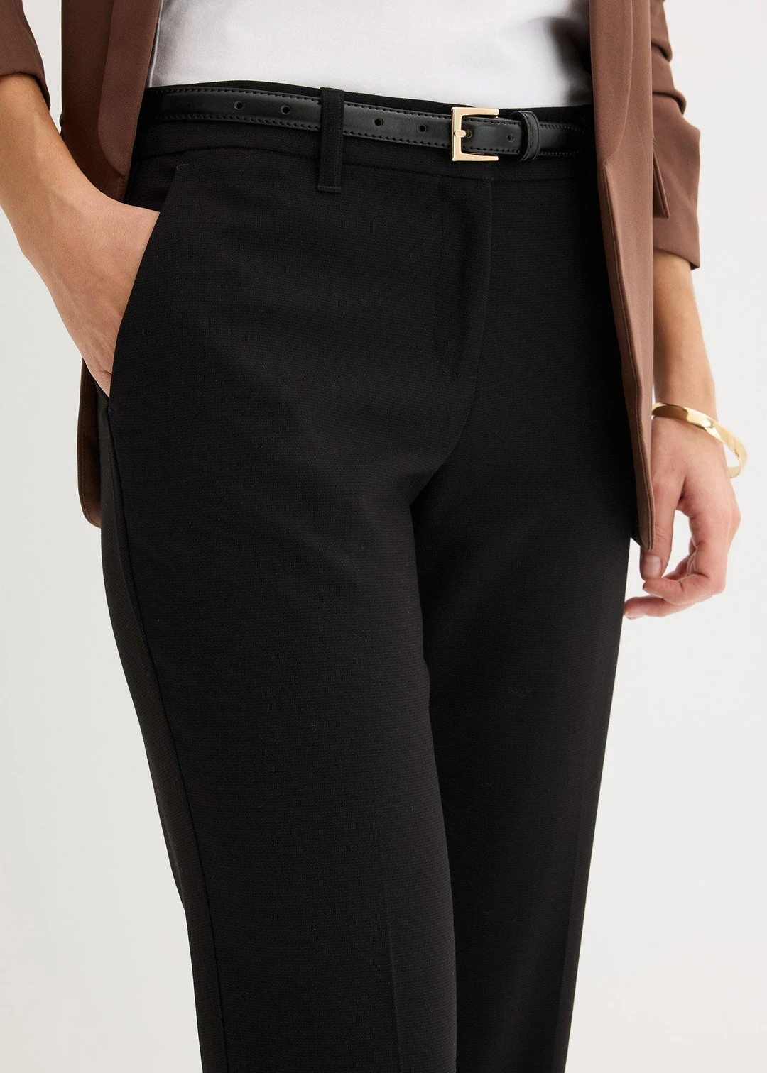 Pantalon de tailleur, taille courte - 3