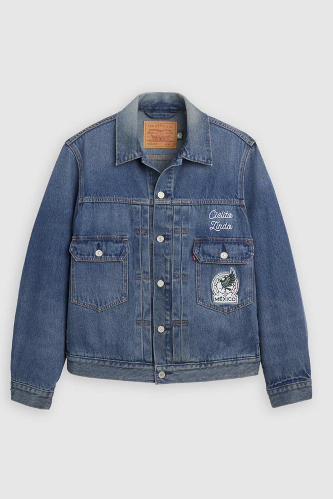 Veste Trucker Type II Levi's U. s. Soccer - Homme - Bleu / USA - 2XL