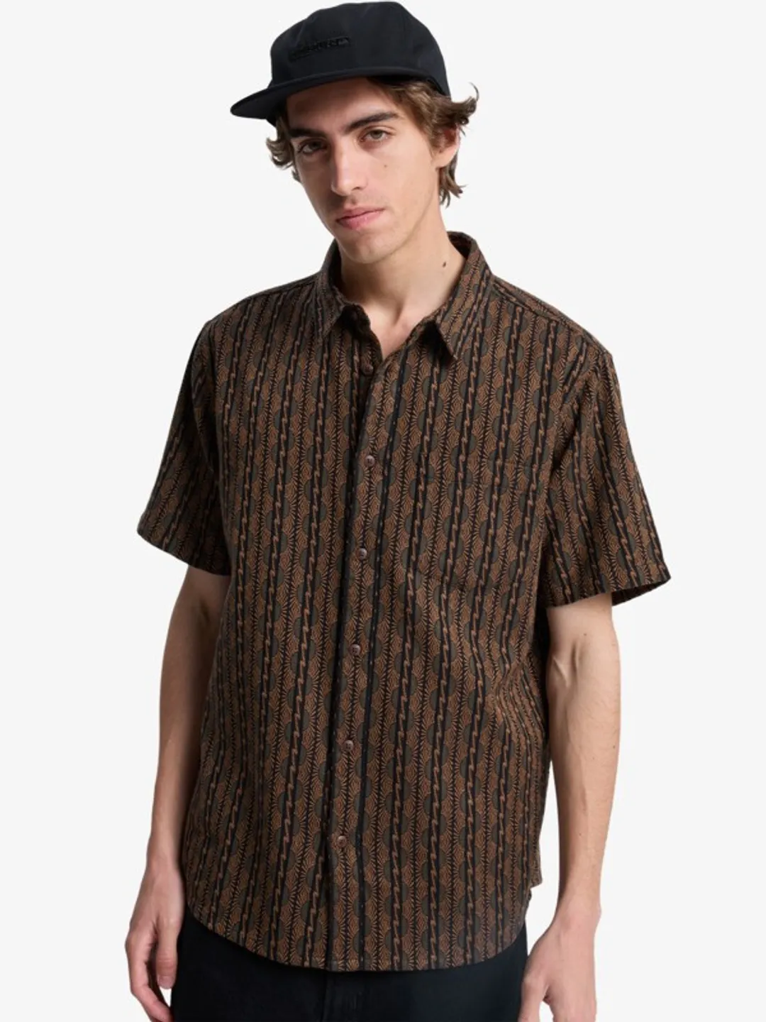 Horizons - Chemise manches courtes pour Homme Noir