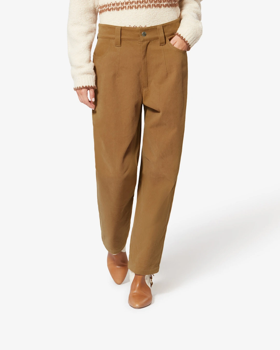 Pantalon Opalyna - Femme - Camel - Taille 42 - Marant Étoile - 5