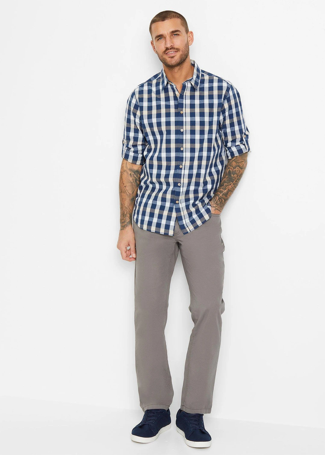 Chemise manches longues 100% coton