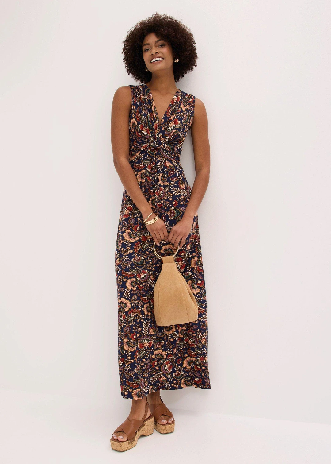 Robe longue en viscose extensible - 2