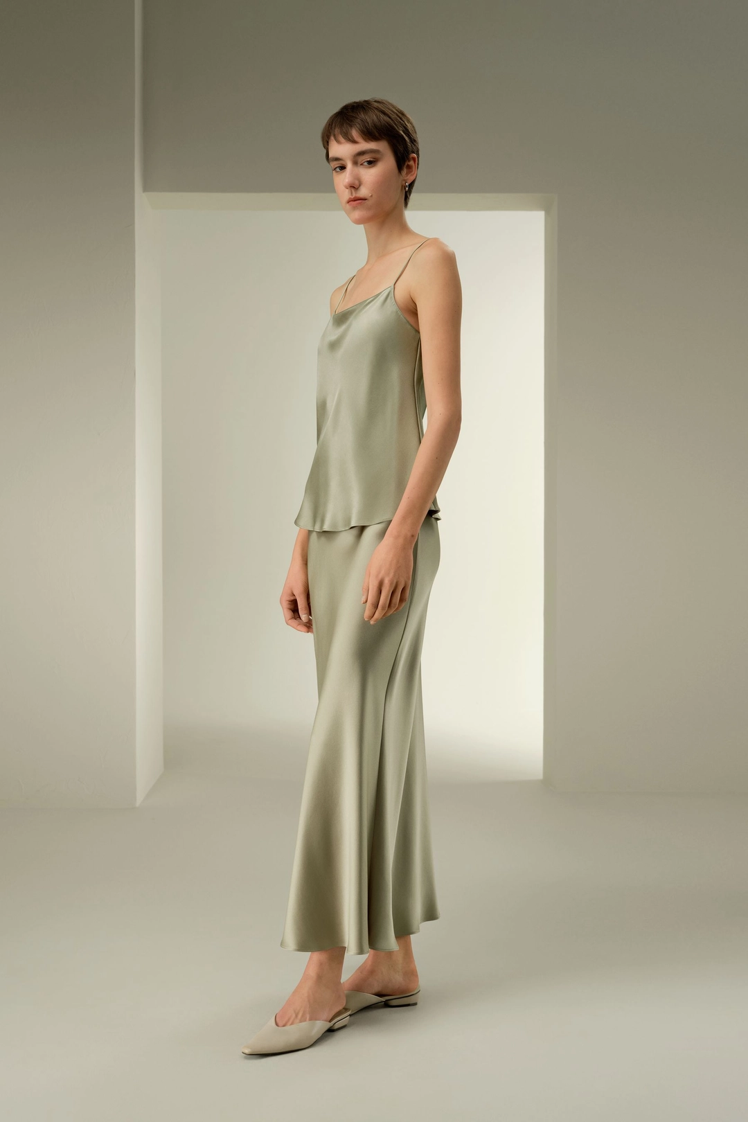 LILYSILK Jupe En Soie Élégance Sans Effort Soie 100 % Luxueuse Doux Pour La Peau, Confortable Et Durable Légèreté Luxueuse Artichaut 38