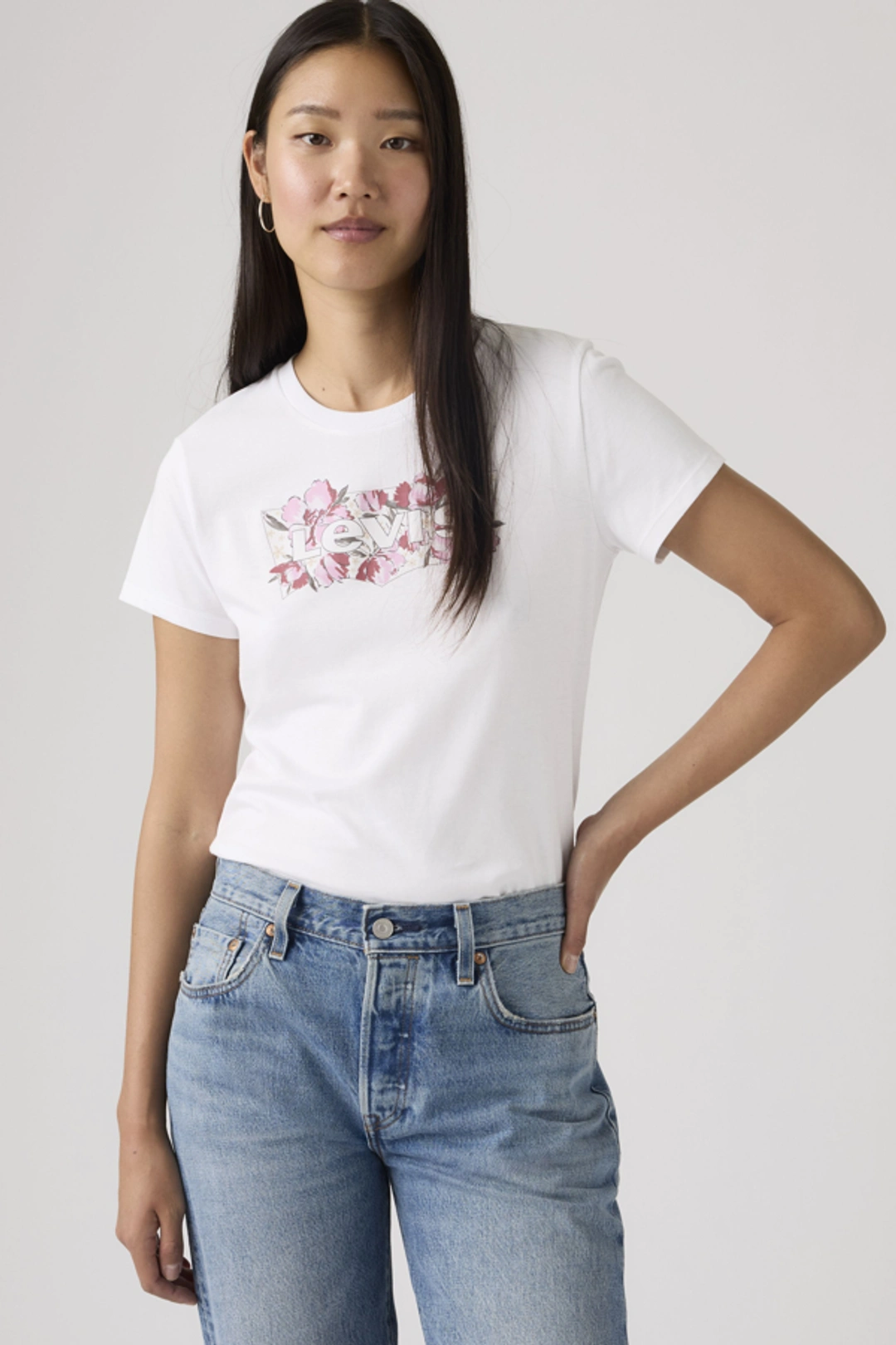 Levi's T Shirt Perfect - Femme - Rose / Crystal Pink - 2XS