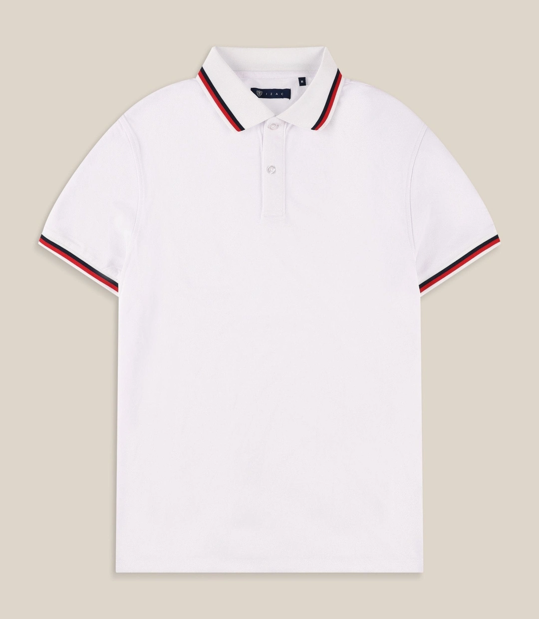 IZAC - Polo en maille piquée blanc