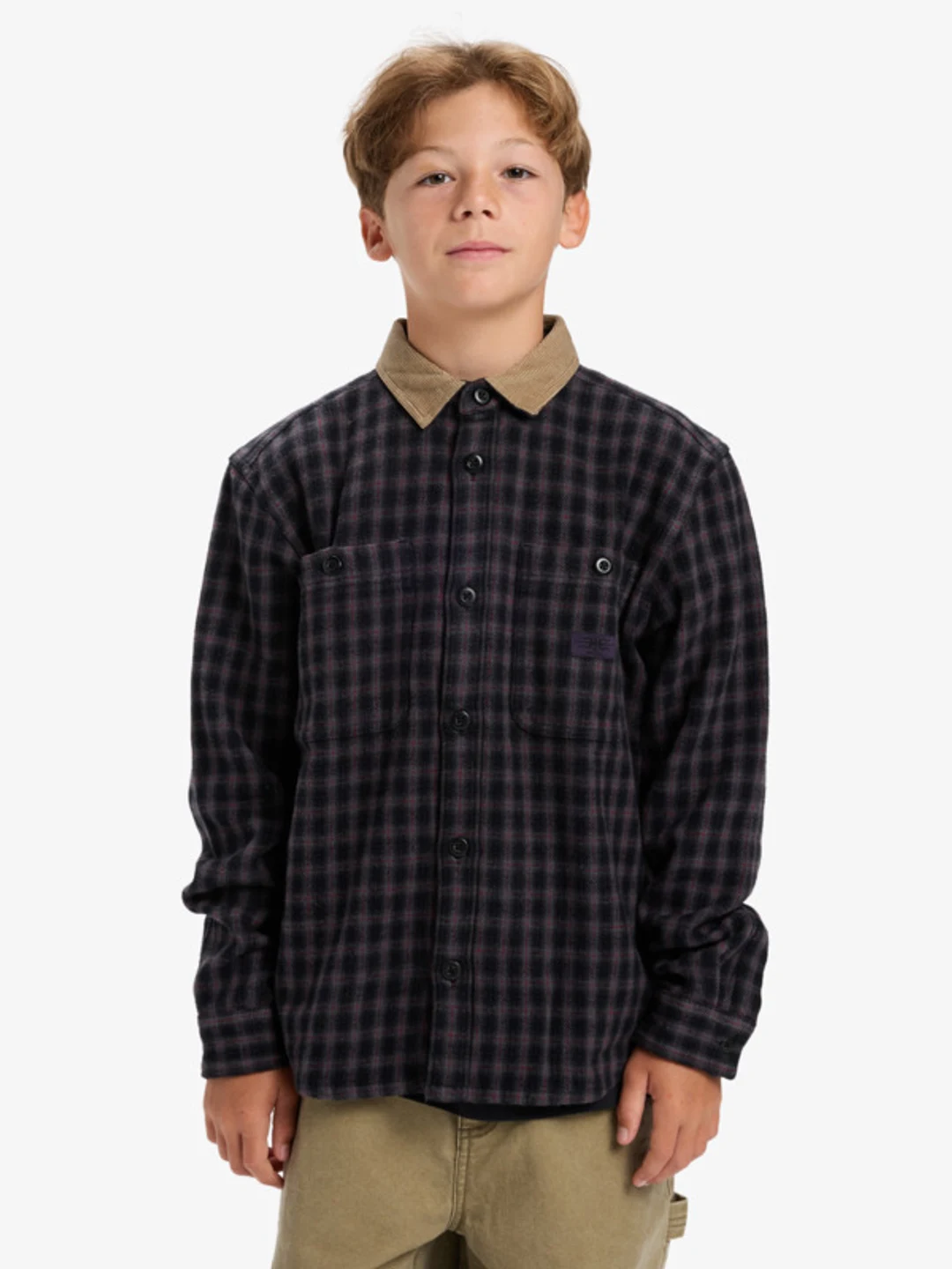Mercury Sandstrokes - Chemise manches longues pour Garçon 8-16 ans Noir