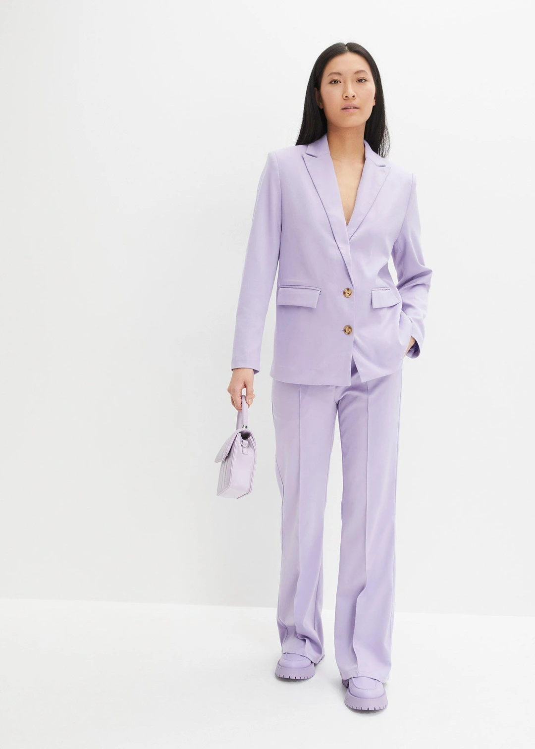 Pantalon de tailleur, jambe évasée - 2