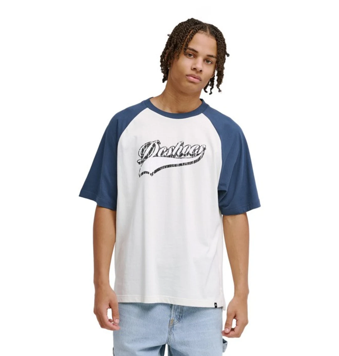 Rugged Raglan - T-Shirt raglan Blanc Homme