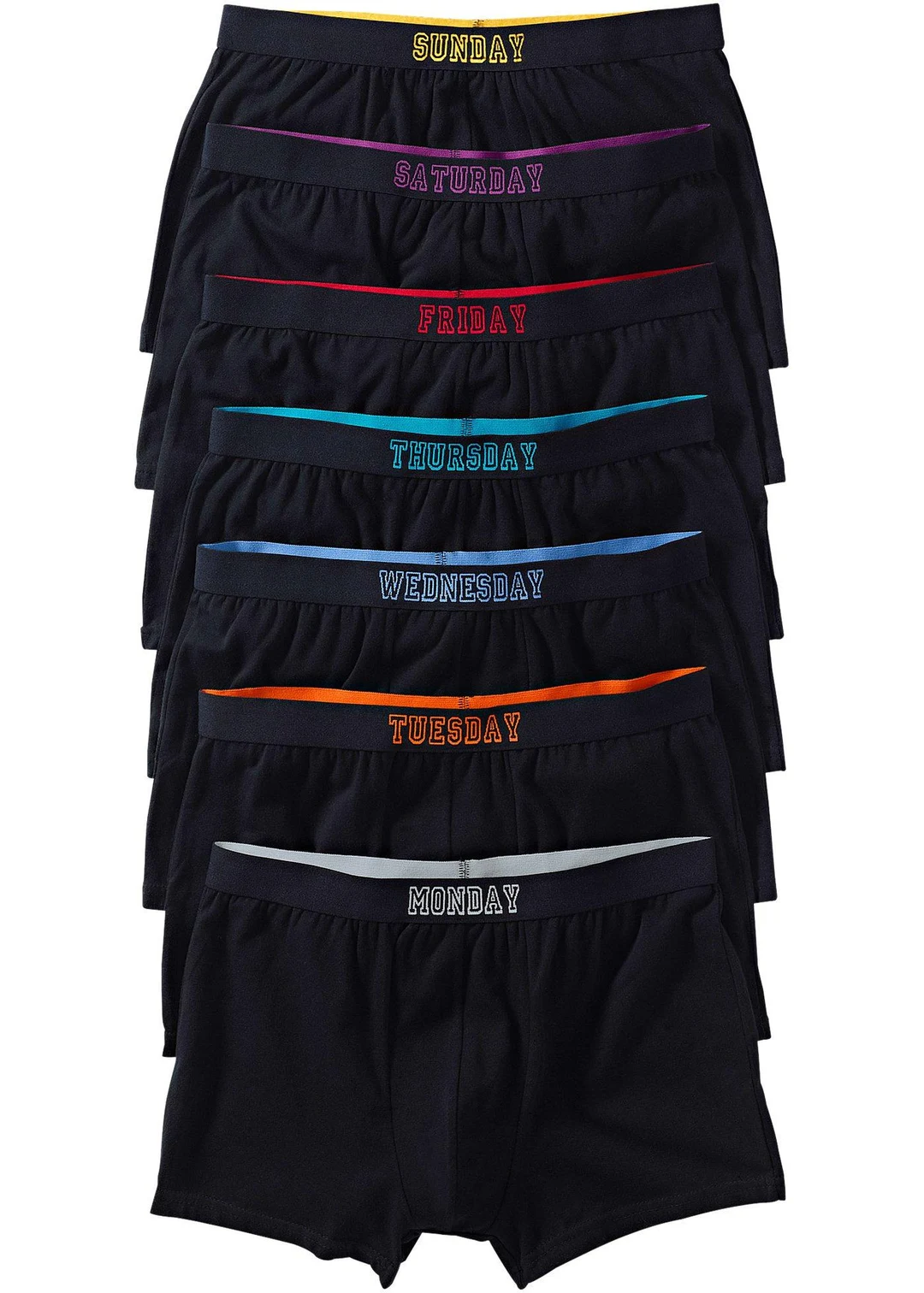 Lot de 7 boxers coton