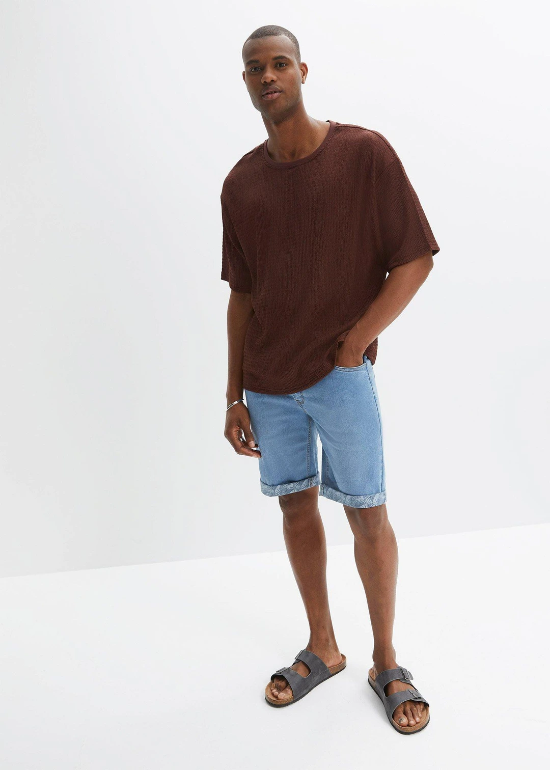 Bermuda en jean extensible, Regular - 2