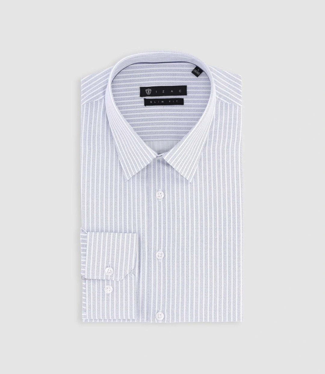 IZAC - Chemise à rayures marine PALY