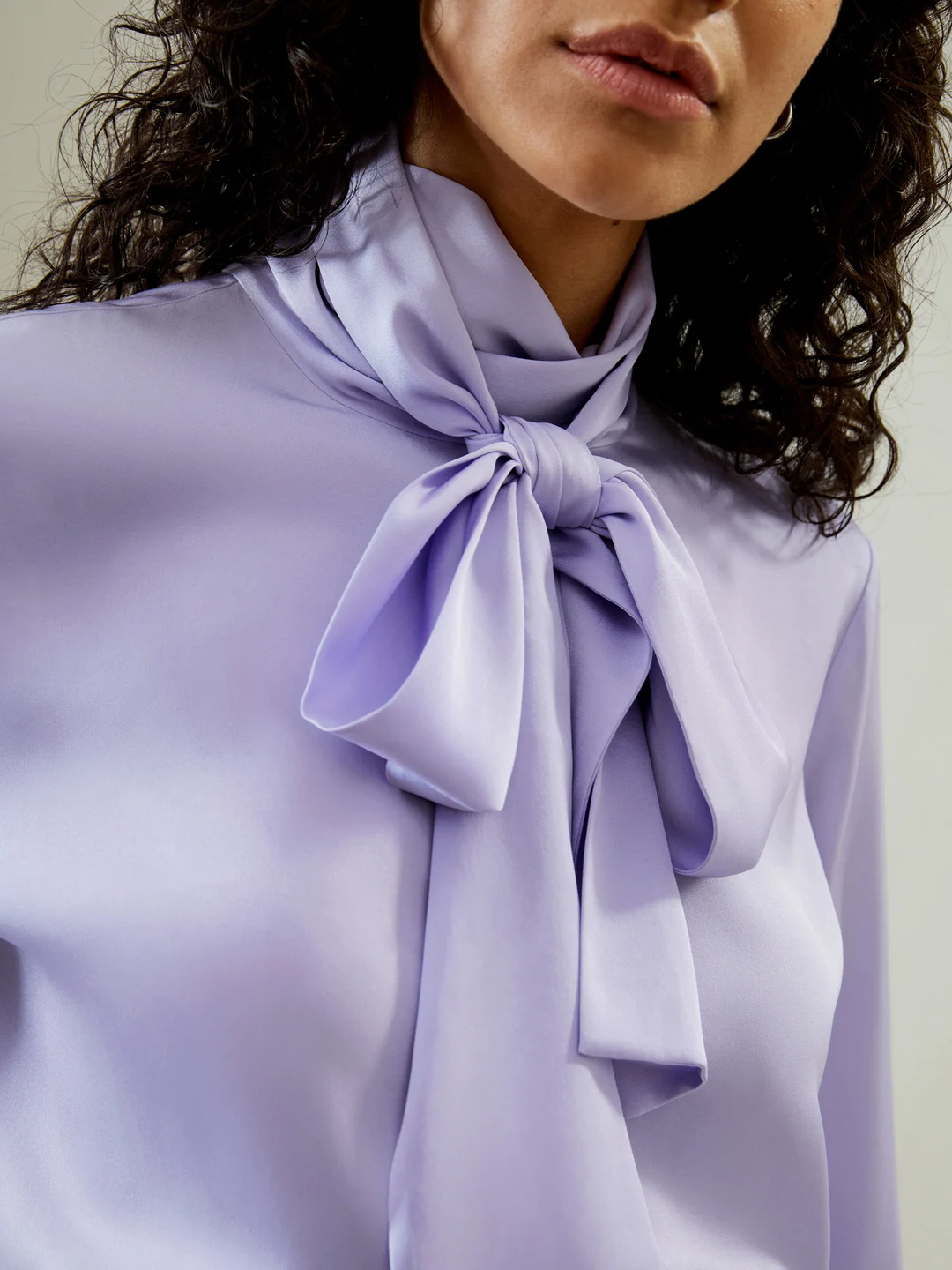 LILYSILK Blouse Soie Femme Blanc Col Roulé, Bouton De Manchette 100% Soie Pure Convient À Toutes Les Saisons L