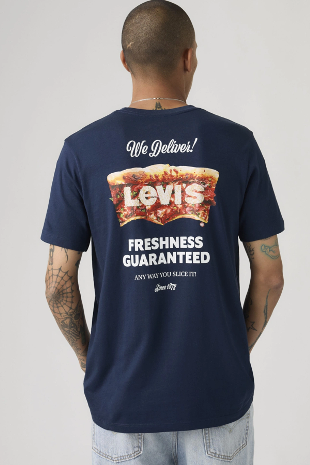 Levi's T Shirt Graphique Classic - Homme - Bleu / Dress Blues - 2XL