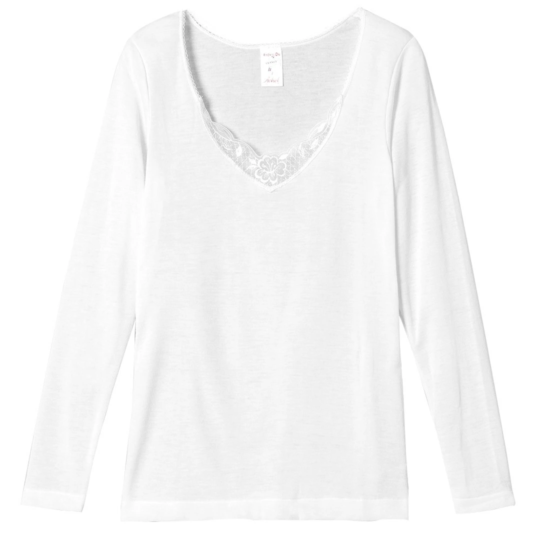 T-shirt thermique ML - Extra Chaud - Blanc - Femme - Lemahieu
