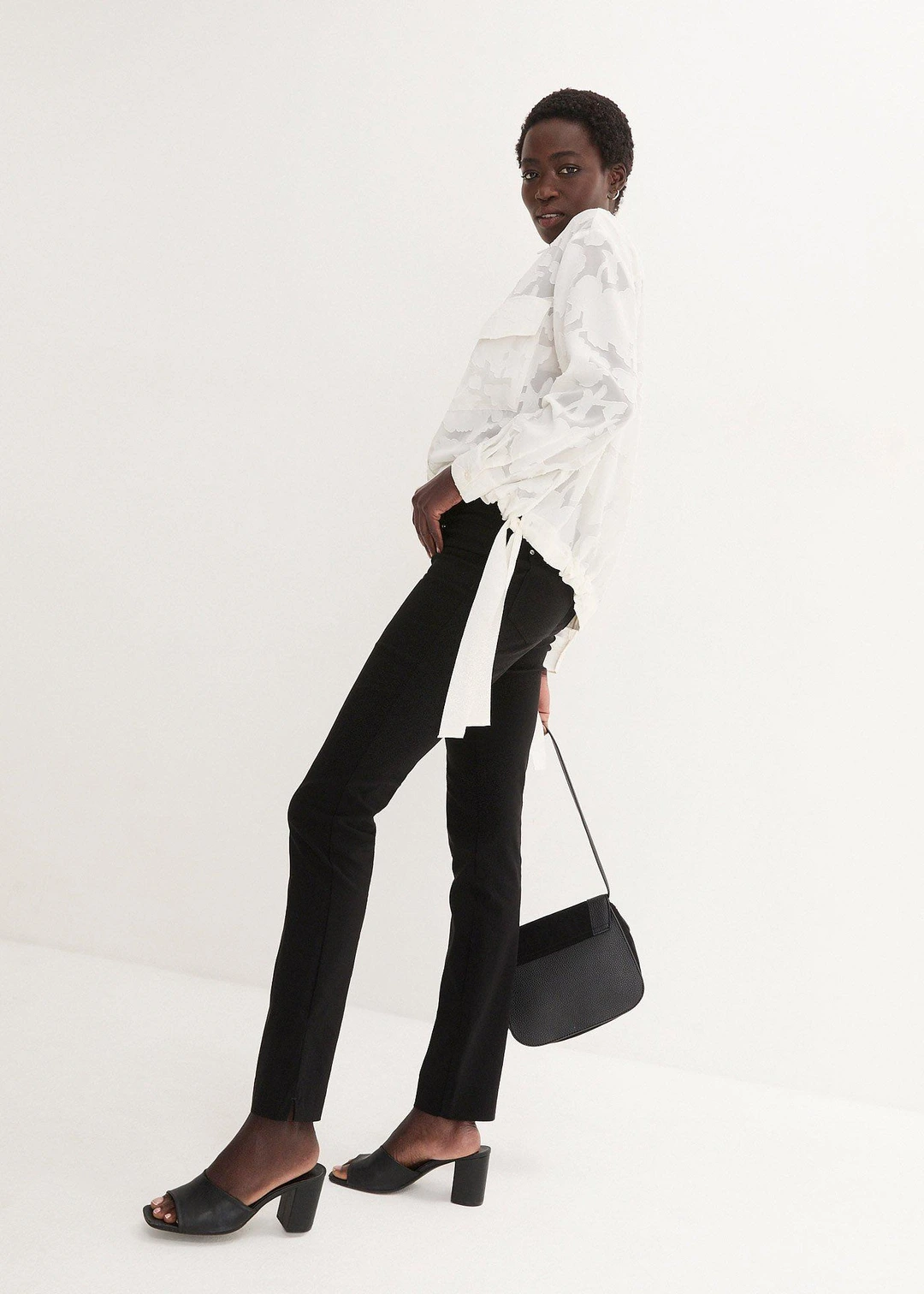 Pantalon extensible à taille élastiquée - 2